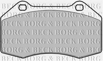 BORG & BECK bbp1909 -  Комплект тормозных колодок, дисковый тормоз